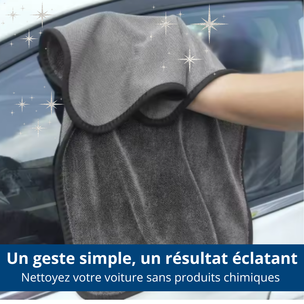 CLOUDFIBER™ - Chiffon microfibre XXL ultra-absorbant pour voiture