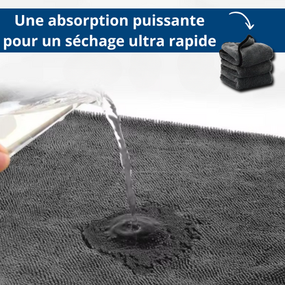 CLOUDFIBER™ - Chiffon microfibre XXL ultra-absorbant pour voiture